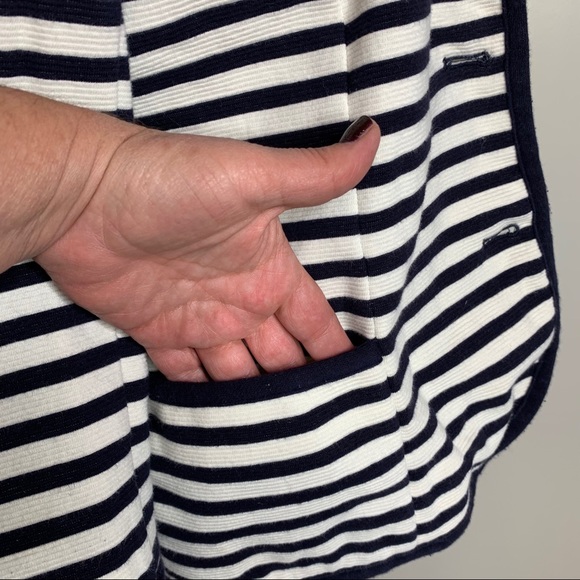 TALBOTS  STRIPPED JACKET CARDIGAN - Picture 10 of 16